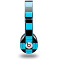 WraptorSkinz Skin Decal Wrap compatible with Beats Solo HD (Original) Checkers Blue (HEADPHONES NOT INCLUDED)