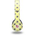 WraptorSkinz Skin Decal Wrap compatible with Beats Solo HD (Original) Kearas Daisies Yellow (HEADPHONES NOT INCLUDED)