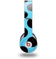 WraptorSkinz Skin Decal Wrap compatible with Beats Solo HD (Original) Kearas Polka Dots Black And Blue (HEADPHONES NOT INCLUDED)