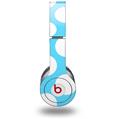 WraptorSkinz Skin Decal Wrap compatible with Beats Solo HD (Original) Kearas Polka Dots White And Blue (HEADPHONES NOT INCLUDED)
