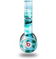 WraptorSkinz Skin Decal Wrap compatible with Beats Solo HD (Original) Electro Graffiti Blue (HEADPHONES NOT INCLUDED)
