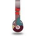 WraptorSkinz Skin Decal Wrap compatible with Beats Solo HD (Original) Flowers Pattern 04 (HEADPHONES NOT INCLUDED)