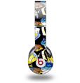 WraptorSkinz Skin Decal Wrap compatible with Beats Solo HD (Original) Tropical Fish 01 Black (HEADPHONES NOT INCLUDED)