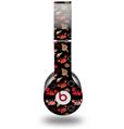 WraptorSkinz Skin Decal Wrap compatible with Beats Solo HD (Original) Crabs and Shells Black (HEADPHONES NOT INCLUDED)