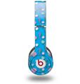 WraptorSkinz Skin Decal Wrap compatible with Beats Solo HD (Original) Seahorses and Shells Blue Medium (HEADPHONES NOT INCLUDED)