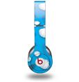 WraptorSkinz Skin Decal Wrap compatible with Beats Solo HD (Original) Starfish and Sea Shells Blue Medium (HEADPHONES NOT INCLUDED)