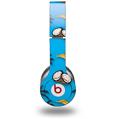 WraptorSkinz Skin Decal Wrap compatible with Beats Solo HD (Original) Coconuts Palm Trees and Bananas Blue Medium (HEADPHONES NOT INCLUDED)