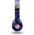 WraptorSkinz Skin Decal Wrap compatible with Beats Solo HD (Original) Linear Cosmos Blue (HEADPHONES NOT INCLUDED)