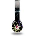 WraptorSkinz Skin Decal Wrap compatible with Beats Solo HD (Original) Kearas Flowers on Black (HEADPHONES NOT INCLUDED)