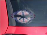 Lips Decal 9x5.5 Tie Dye Peace Sign 101