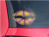 Lips Decal 9x5.5 Tie Dye Peace Sign 104