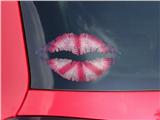 Lips Decal 9x5.5 Tie Dye Peace Sign 108