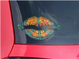 Lips Decal 9x5.5 Tie Dye Peace Sign 111