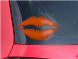 Lips Decal 9x5.5 Solids Collection Burnt Orange