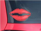 Lips Decal 9x5.5 Solid Color Coral