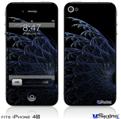iPhone 4S Decal Style Vinyl Skin - Blue Fern
