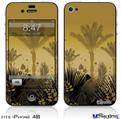 iPhone 4S Decal Style Vinyl Skin - Summer Palm Trees