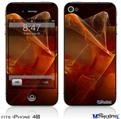 iPhone 4S Decal Style Vinyl Skin - Flaming Veil
