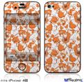 iPhone 4S Decal Style Vinyl Skin - Flowers Pattern 14