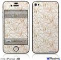 iPhone 4S Decal Style Vinyl Skin - Flowers Pattern 17
