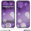 iPhone 4S Decal Style Vinyl Skin - Bokeh Hex Purple