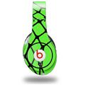 WraptorSkinz Skin Decal Wrap compatible with Beats Studio (Original) Headphones Ripped Fishnets Green Skin Only (HEADPHONES NOT INCLUDED)