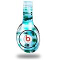 WraptorSkinz Skin Decal Wrap compatible with Beats Studio (Original) Headphones Electro Graffiti Blue Skin Only (HEADPHONES NOT INCLUDED)