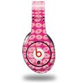 WraptorSkinz Skin Decal Wrap compatible with Beats Studio (Original) Headphones Donuts Hot Pink Fuchsia Skin Only (HEADPHONES NOT INCLUDED)