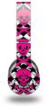 WraptorSkinz Skin Decal Wrap compatible with Beats Wireless (Original) Headphones Pink Skulls and Stars Skin Only (HEADPHONES NOT INCLUDED)
