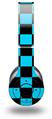 WraptorSkinz Skin Decal Wrap compatible with Beats Wireless (Original) Headphones Checkers Blue Skin Only (HEADPHONES NOT INCLUDED)