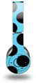 WraptorSkinz Skin Decal Wrap compatible with Beats Wireless (Original) Headphones Kearas Polka Dots Black And Blue Skin Only (HEADPHONES NOT INCLUDED)