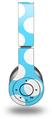 WraptorSkinz Skin Decal Wrap compatible with Beats Wireless (Original) Headphones Kearas Polka Dots White And Blue Skin Only (HEADPHONES NOT INCLUDED)