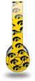 WraptorSkinz Skin Decal Wrap compatible with Beats Wireless (Original) Headphones Iowa Hawkeyes Tigerhawk Tiled 06 Black on Gold Skin Only (HEADPHONES NOT INCLUDED)