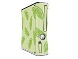 Decal Style Skin compatible with XBOX 360 Slim Vertical Limes Yellow