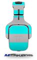Psycho Stripes Neon Teal and Gray Decal Style Skin (fits Tritton AX Pro Gaming Headphones - HEADPHONES NOT INCLUDED) 