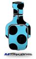 Kearas Polka Dots Black And Blue Decal Style Skin (fits Tritton AX Pro Gaming Headphones - HEADPHONES NOT INCLUDED) 