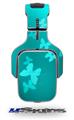 Bokeh Butterflies Neon Teal Decal Style Skin (fits Tritton AX Pro Gaming Headphones - HEADPHONES NOT INCLUDED) 