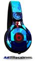 WraptorSkinz Skin Decal Wrap compatible with Beats Mixr Headphones Blue Star Checkers Skin Only (HEADPHONES NOT INCLUDED)