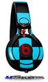 WraptorSkinz Skin Decal Wrap compatible with Beats Mixr Headphones Checkers Blue Skin Only (HEADPHONES NOT INCLUDED)