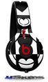 WraptorSkinz Skin Decal Wrap compatible with Beats Mixr Headphones Hearts And Stars Black and White Skin Only (HEADPHONES NOT INCLUDED)