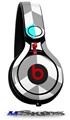 WraptorSkinz Skin Decal Wrap compatible with Beats Mixr Headphones Chevrons Gray And Aqua Skin Only (HEADPHONES NOT INCLUDED)