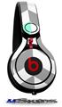 WraptorSkinz Skin Decal Wrap compatible with Beats Mixr Headphones Chevrons Gray And Seafoam Skin Only (HEADPHONES NOT INCLUDED)