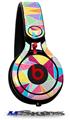 WraptorSkinz Skin Decal Wrap compatible with Beats Mixr Headphones Brushed Geometric Vertical Skin Only (HEADPHONES NOT INCLUDED)