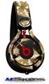 WraptorSkinz Skin Decal Wrap compatible with Beats Mixr Headphones Leave Pattern 1 Brown Skin Only (HEADPHONES NOT INCLUDED)