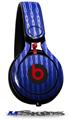 WraptorSkinz Skin Decal Wrap compatible with Beats Mixr Headphones Binary Rain Blue Skin Only (HEADPHONES NOT INCLUDED)