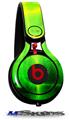 WraptorSkinz Skin Decal Wrap compatible with Beats Mixr Headphones Cubic Shards Green Skin Only (HEADPHONES NOT INCLUDED)