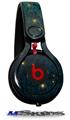 WraptorSkinz Skin Decal Wrap compatible with Beats Mixr Headphones Green Starry Night Skin Only (HEADPHONES NOT INCLUDED)