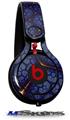 WraptorSkinz Skin Decal Wrap compatible with Beats Mixr Headphones Linear Cosmos Blue Skin Only (HEADPHONES NOT INCLUDED)