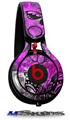 WraptorSkinz Skin Decal Wrap compatible with Beats Mixr Headphones Butterfly Graffiti Skin Only (HEADPHONES NOT INCLUDED)