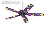 Crazy Hearts - Ceiling Fan Skin Kit fits most 52 inch fans (FAN and BLADES SOLD SEPARATELY)